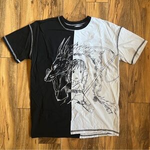 Studio Ghibli Spirited Away Haku & Chihiro Split T-Shirt
